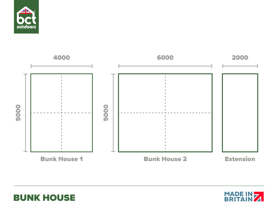 BCT Outdoors Bunk House Tent Dimensions