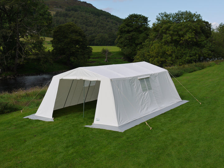 Lightweight mess tent outlet